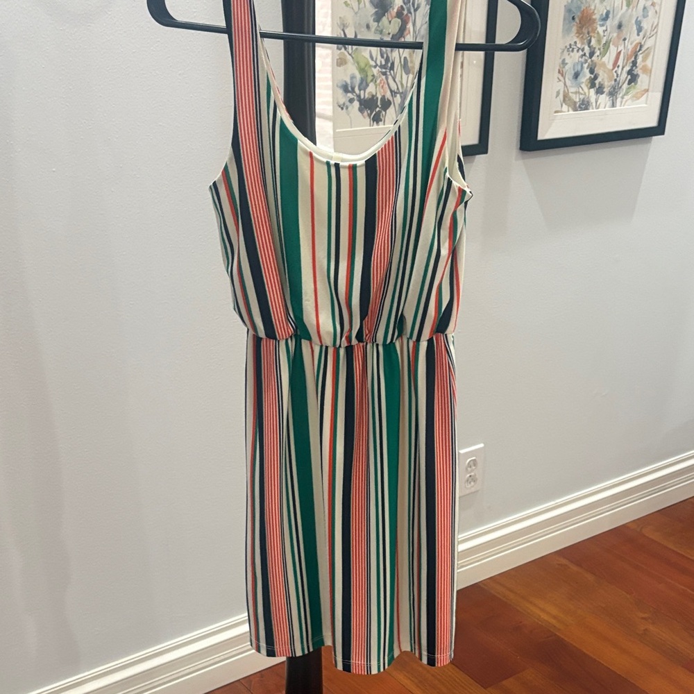 Hello Miss Multicolor Striped Dress
